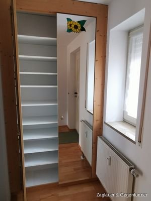 praktisch mit viel Stauraum