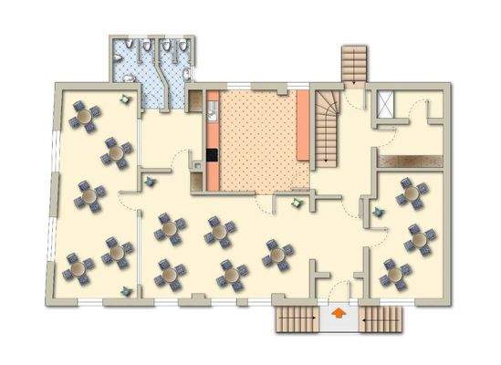 Gasthaus, möbliert (EG)