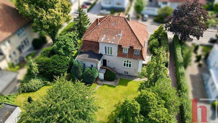 Luftaufnahme eines Hauses