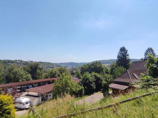 Aussicht vom Grundstück