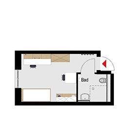 Grundriss Beispielapartment