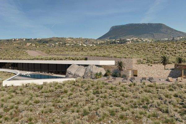 Greece Crete Plaka Luxury Villa House Under Constr