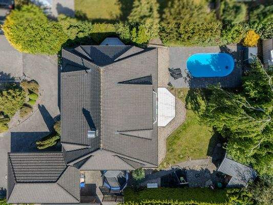 Blick auf das Grundstück