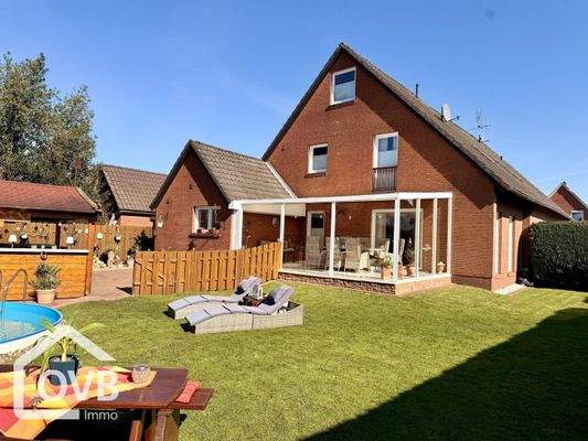 Rückansicht, Garten, hinteres Haus