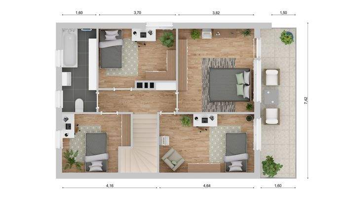 Grundriss Dachgeschoss