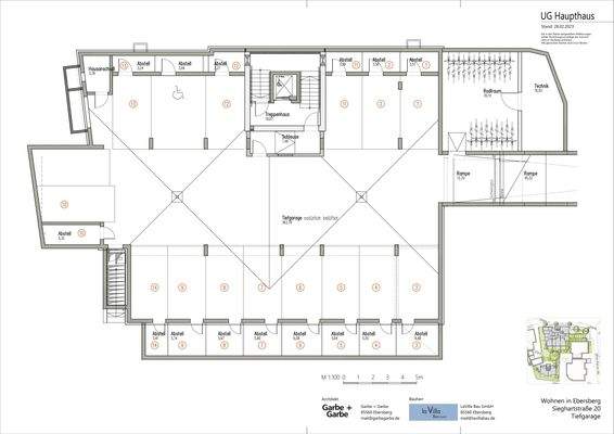 Grundriss Tiefgarage