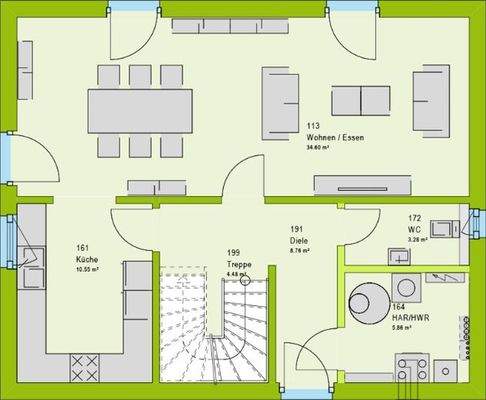 Erdgeschoss - frei planbar