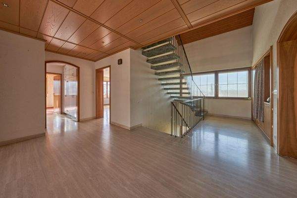 Diele und Treppe m. Naturstein