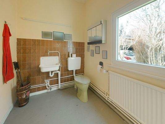 WC in den Lagerräumen