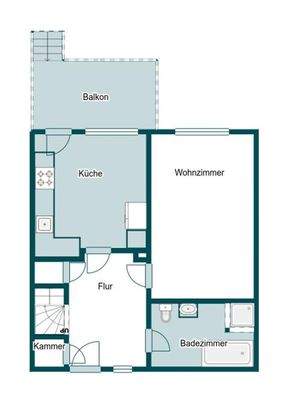 Grundriss Skizze 1.OG