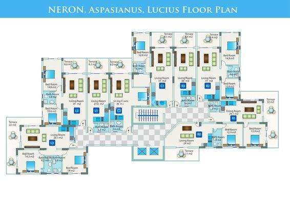 Apartments for Sale in a Compound in North Cyprus Long Beach