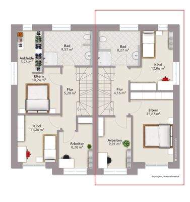 Grundriss Obergeschoss