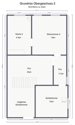 Grundriss Obergeschoss 2