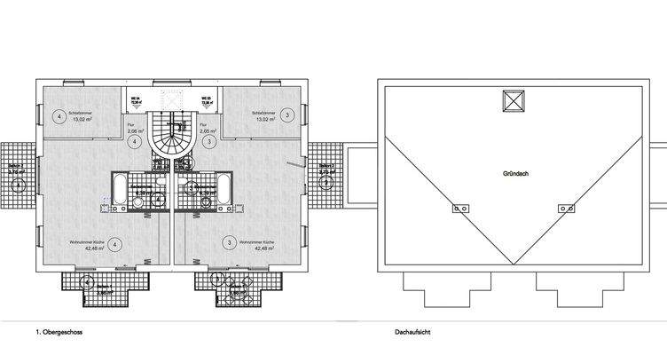 OBERGESCHOSS - DACHAUFSICHT