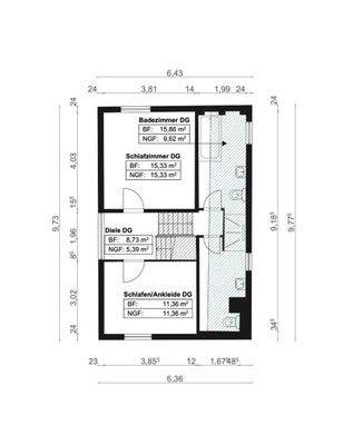 S&P | Grundriss Obergeschoss