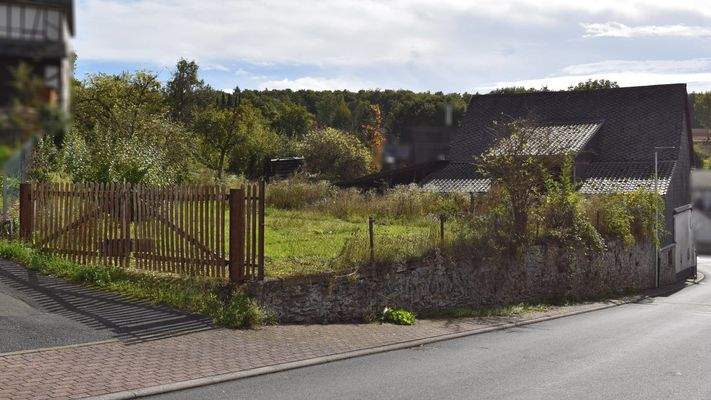 hintere Ansicht zum Grundstück