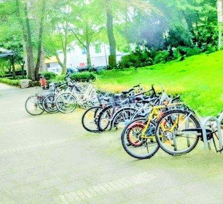 Fahrradständer+Teil-Ans.Grünflächen