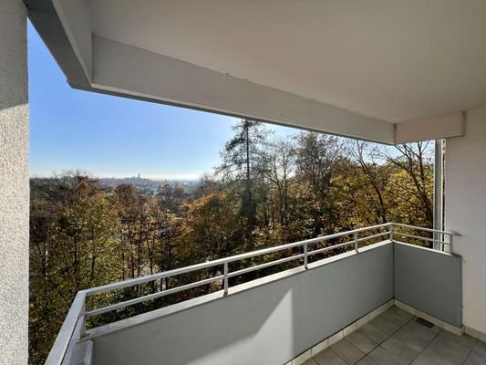 Balkon mit Blick ins Grüne