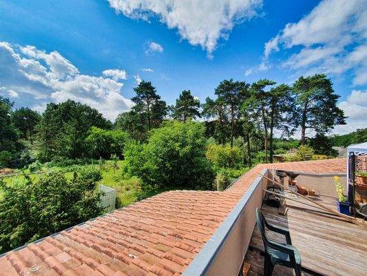 Ausblick Terrasse/Balkon Dachwohnung