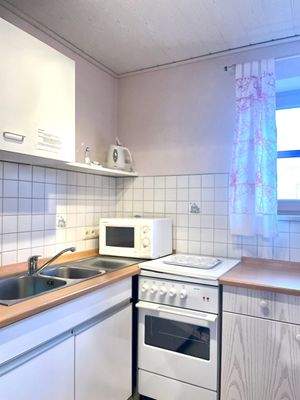 Küche in der Ferienwohnung