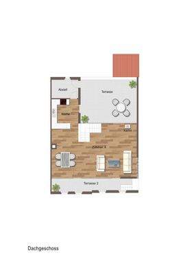 Leipzig - Zentrum Süd | Grundriss: Obere Ebene