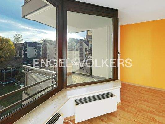 Blick aus dem Wohnzimmer