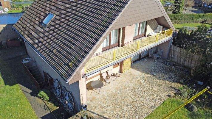 Drohnenaufnahme Terrasse