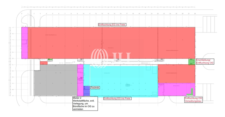 Grundriss Hallenfläche EG