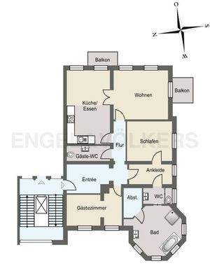 2. Obergeschoss - Wohnung rechts