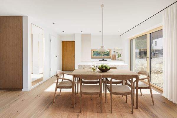 Große Glasfronten mit Aussicht (Visualisierung)