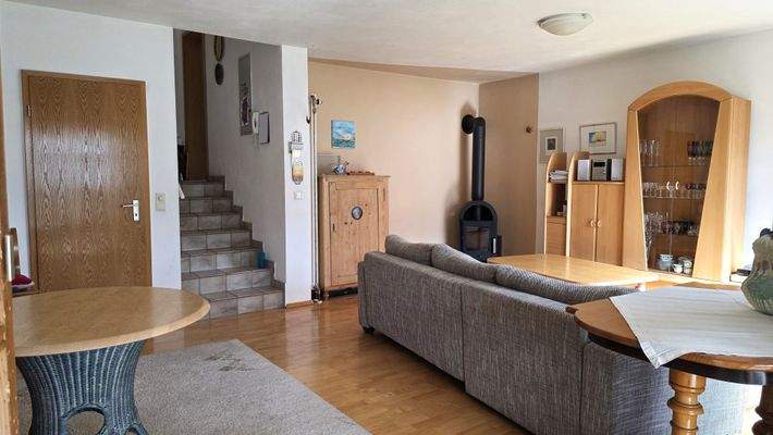 Wohnzimmer mit Schwedenofen