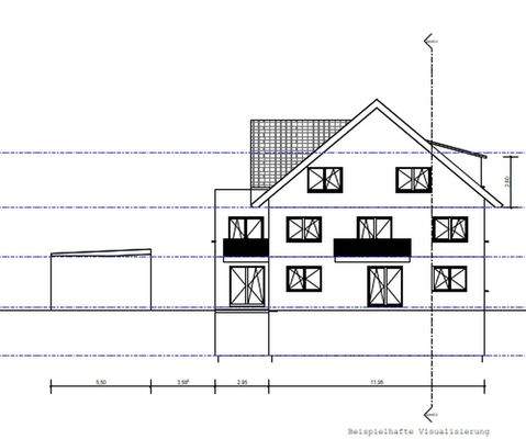 Geplante Westansicht
