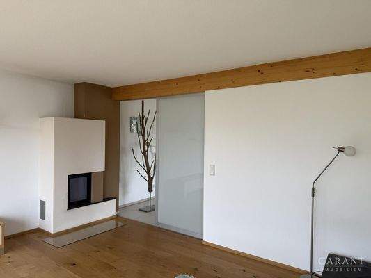 Wohnzimmer mit Kaminofen