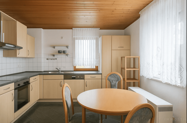 Einbauküche Erdgeschoss - virtuell nachgestellt