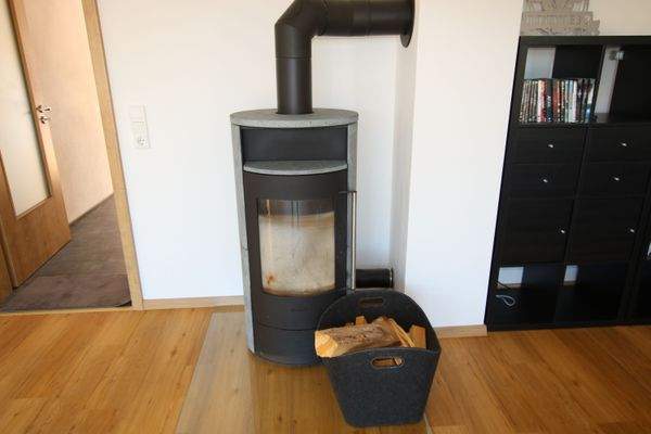 Schwedenofen im Wohnzimmer