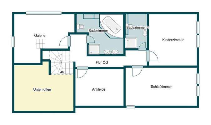 Grundriss Skizze EFH 1.OG