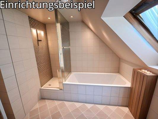 Bad mit Dusche und Badewanne