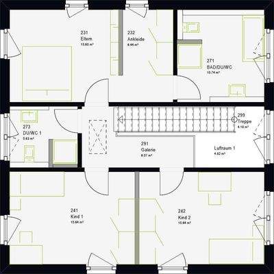Beispielgrundriss OG 