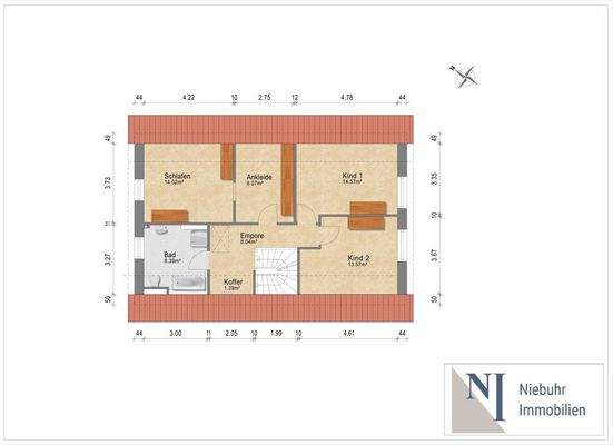 Grundriss Dachgeschoss