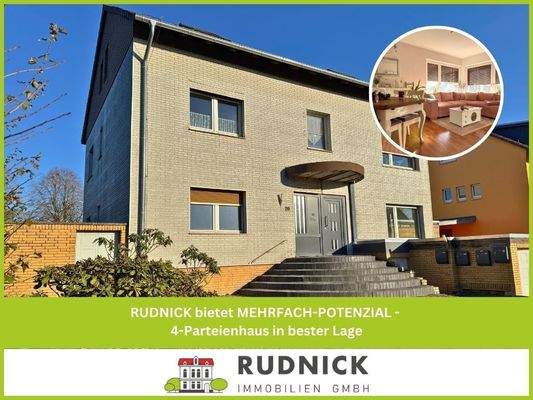 RUDNICK bietet MEHRFACH-POTENZIAL - 4-Parteienhaus in bester Lage