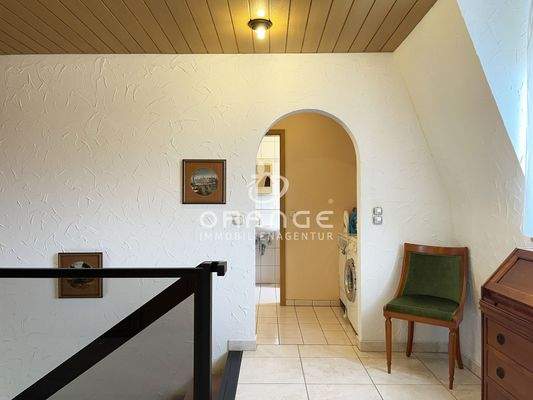 Gleich gegenüber die Toilette