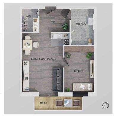 Wohnungsgrundriss