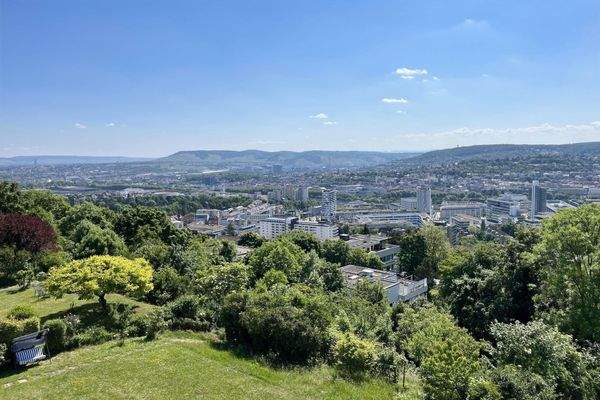 Blick vom Balkon Dachgeschoss