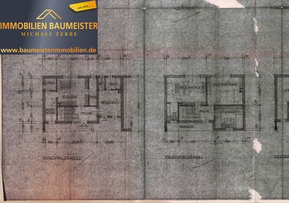 Erdgeschoss u. Obergeschoss Grundriss hinteres Hau