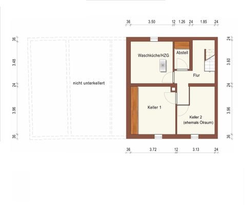 2-FH, KG Grundriss