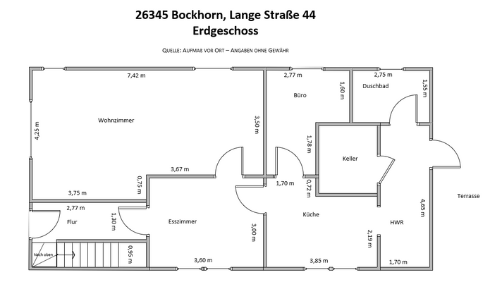 Grundriss Erdgeschoss