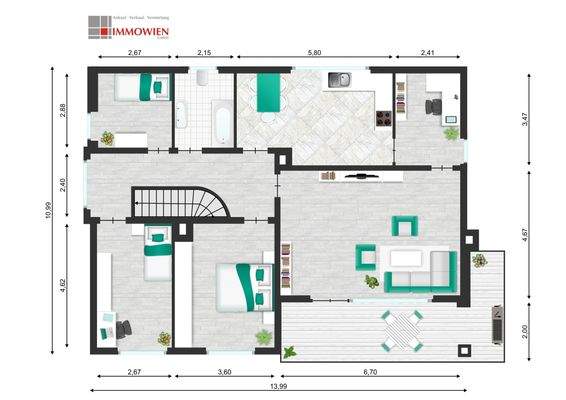 Grundriss Obergeschoss