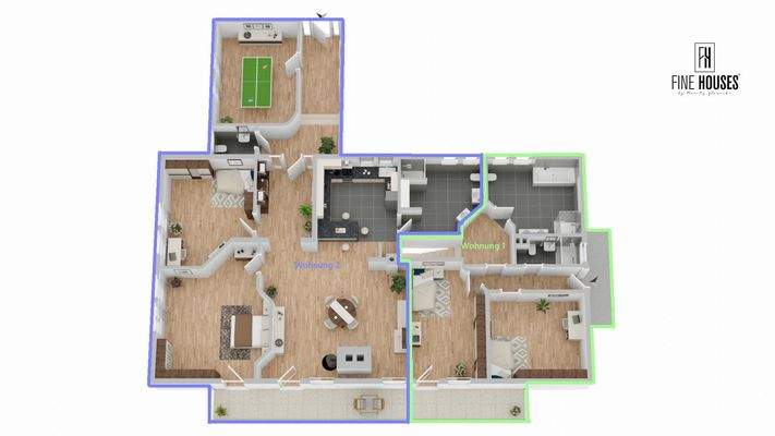 Obergeschoss markiert