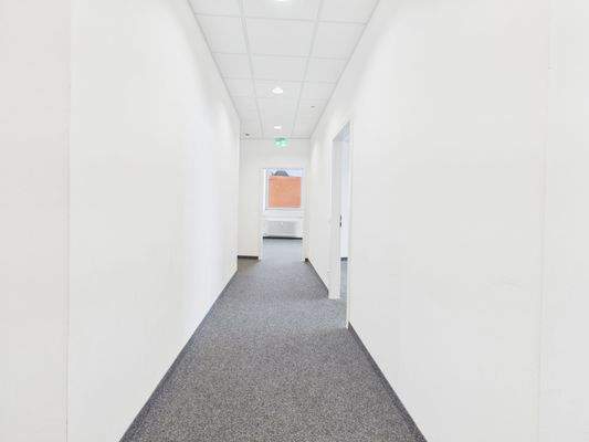 Flur neben den Büroräumen