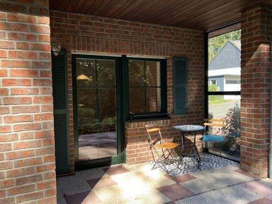 Terrasse vor Schlafzimmer